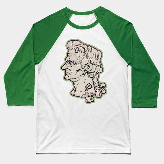 Frankengeorge Baseball T-Shirt by chocopants